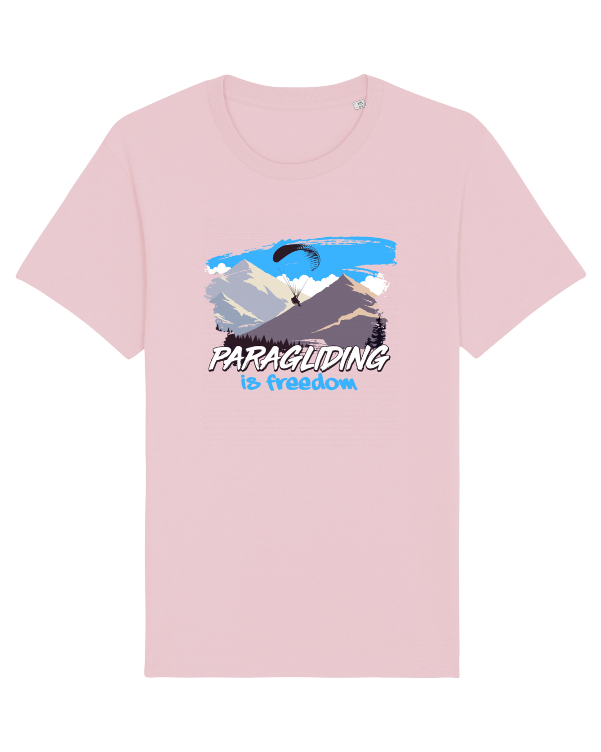 Tricou mânecă scurtă Unisex Rocker Cotton Pink