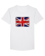UK flag Tricou mânecă scurtă guler larg Bărbat Skater
