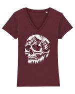 Craniu montan - bikers dream Tricou mânecă scurtă guler V Damă Evoker