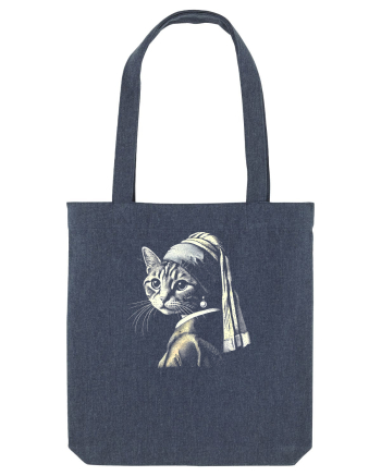 Pisica cu cercei de perla Midnight Blue