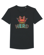 Nerd Royalty Tricou mânecă scurtă guler larg Bărbat Skater