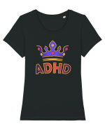 ADHD Royalty Tricou mânecă scurtă guler larg fitted Damă Expresser