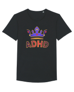 ADHD Royalty Tricou mânecă scurtă guler larg Bărbat Skater