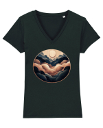 Dark Elements Tricou mânecă scurtă guler V Damă Evoker