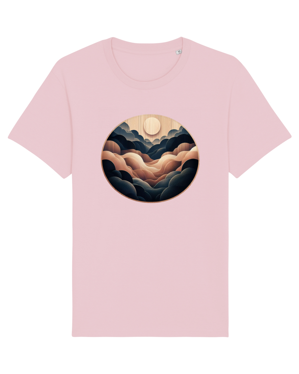 Tricou mânecă scurtă Unisex Rocker Cotton Pink