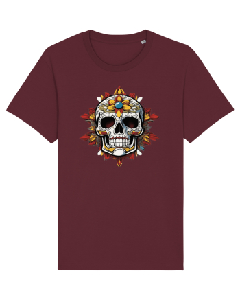 Mandala Skull Burgundy