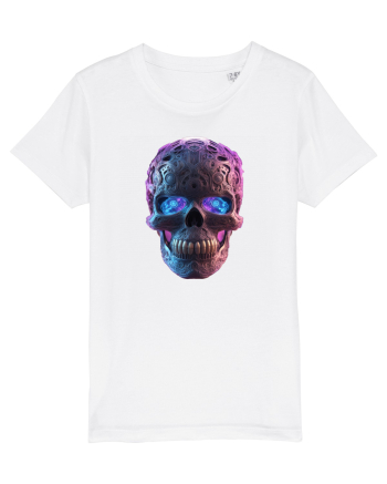 Mandala Skull 3D White