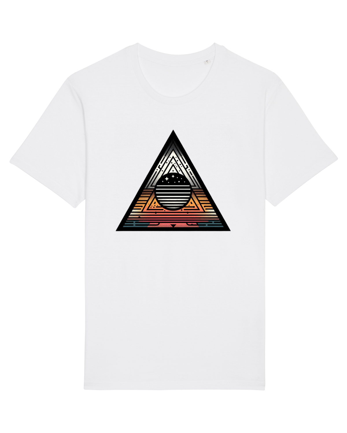 Tricou mânecă scurtă Unisex Rocker White