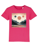 Natura munti soare si mare Tricou mânecă scurtă  Copii Mini Creator