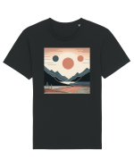 Natura munti soare si mare Tricou mânecă scurtă Unisex Rocker