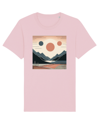 Natura munti soare si mare Cotton Pink