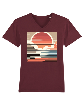 Sunset - soare dupa nori pufosi Burgundy
