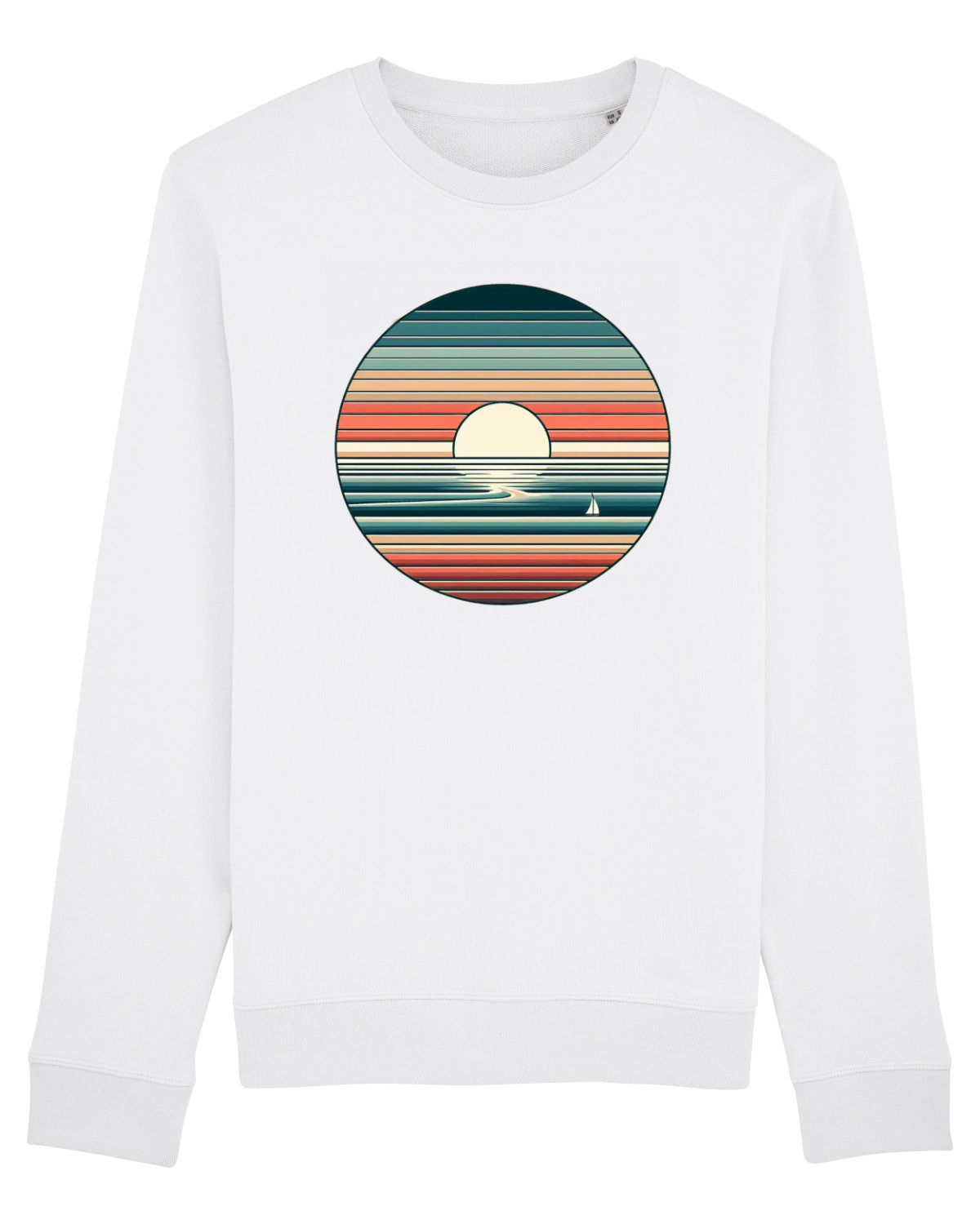 Bluză mânecă lungă Unisex Rise White