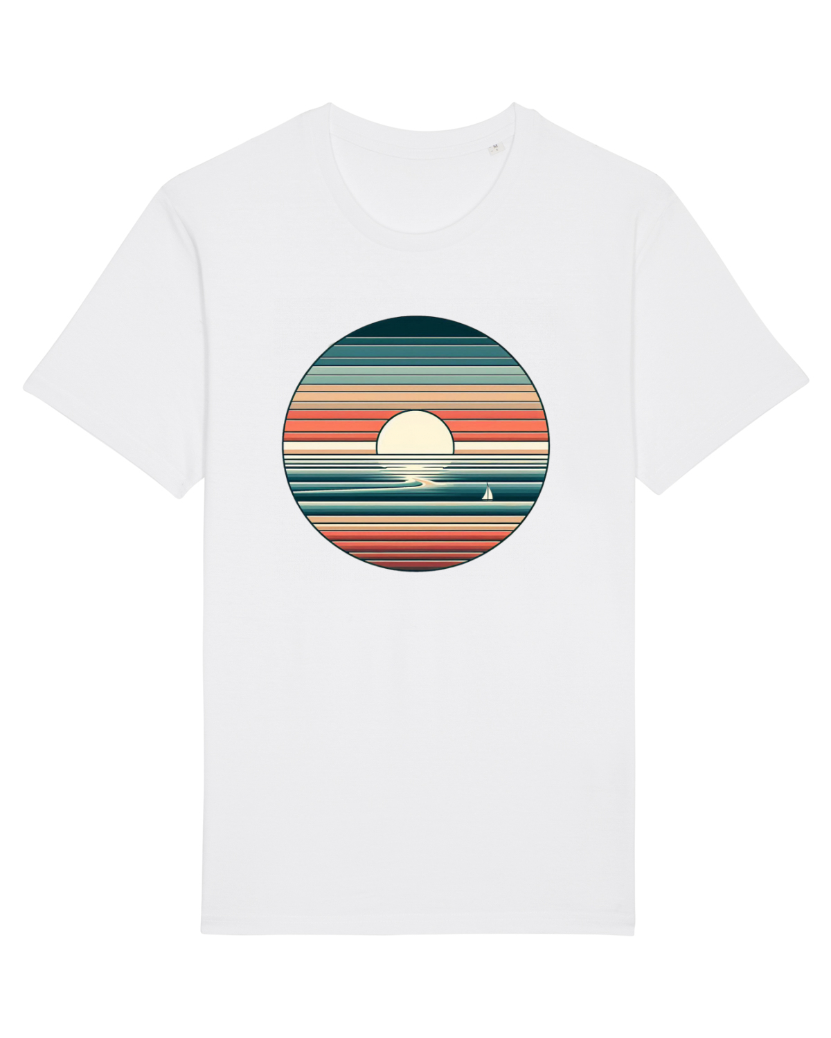 Tricou mânecă scurtă Unisex Rocker White