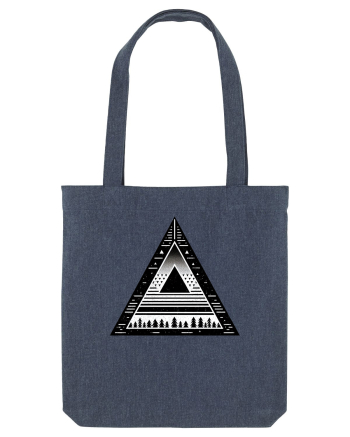 Triunghi - linii geometrice Midnight Blue