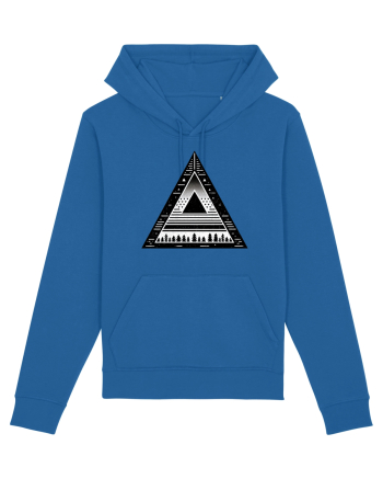 Triunghi - linii geometrice Royal Blue