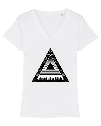 Triunghi - linii geometrice White