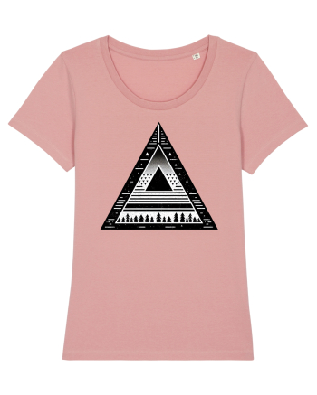 Triunghi - linii geometrice Canyon Pink