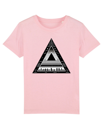 Triunghi - linii geometrice Cotton Pink