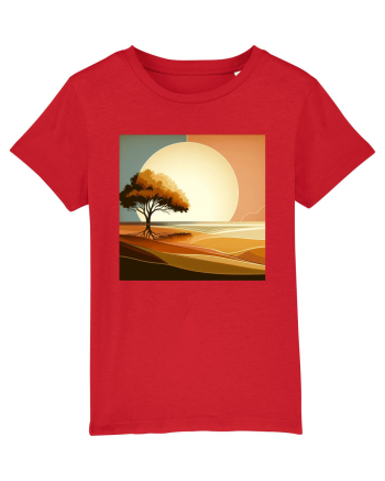 Tree under the sun Red