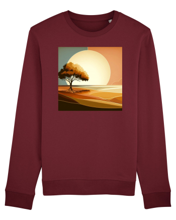 Tree under the sun Burgundy