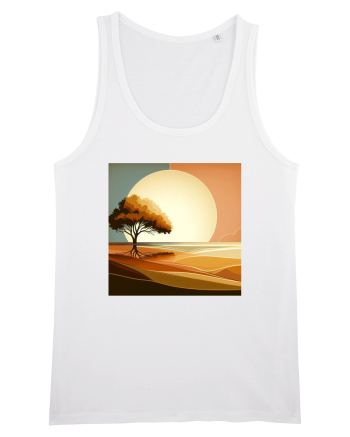 Tree under the sun White