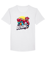 Cocosul Boxer - Pentru iubitorii sportului de contact, boxul Tricou mânecă scurtă guler larg Bărbat Skater