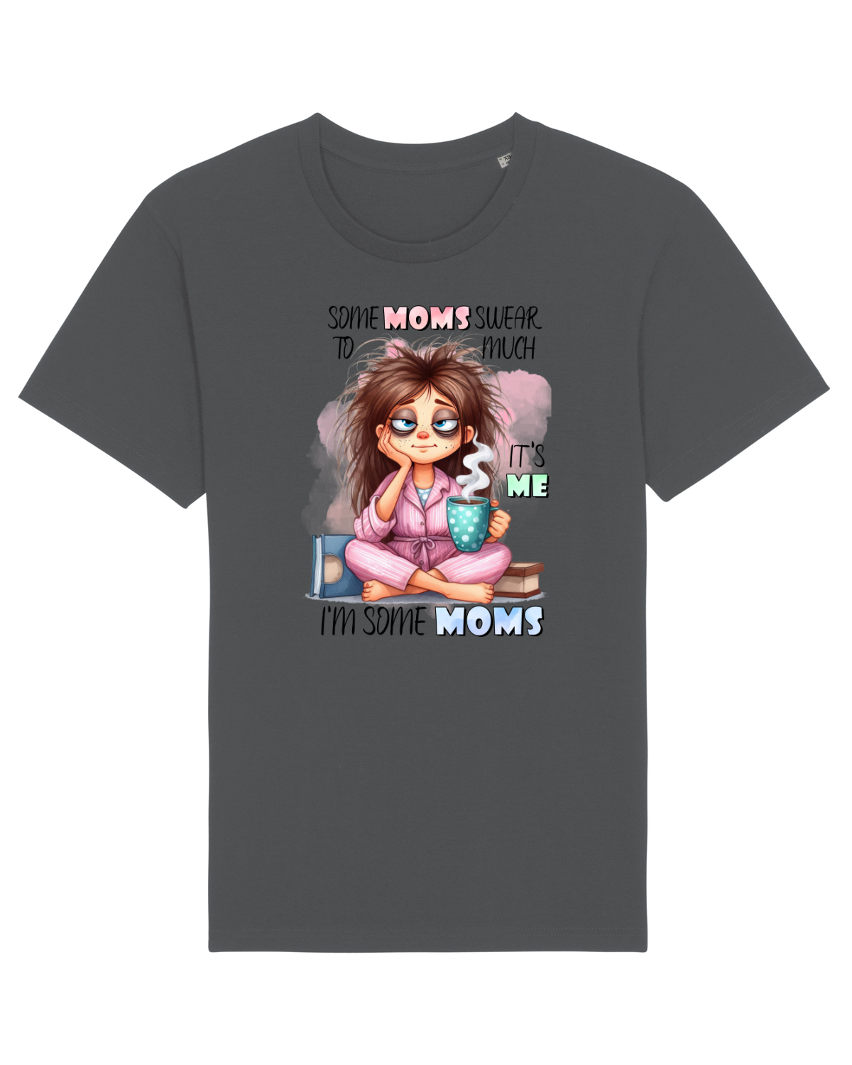 Tricou mânecă scurtă Unisex Rocker Anthracite