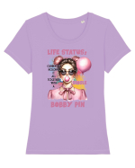 Life Status Tricou mânecă scurtă guler larg fitted Damă Expresser