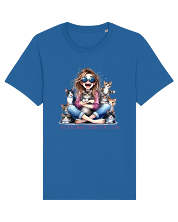 My Favorite Kids Have Fur Royal Blue
