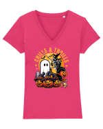 Halloween  Fantoma ce plimba catelul -  Chills & Thrills Tricou mânecă scurtă guler V Damă Evoker