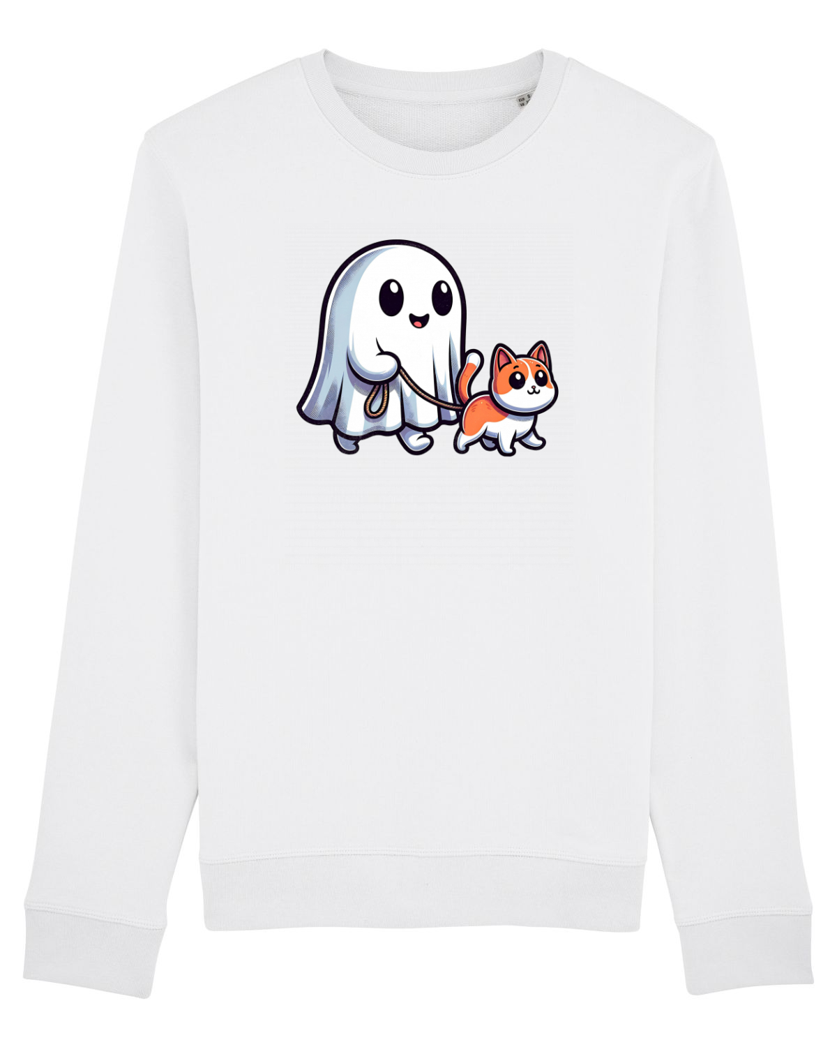 Bluză mânecă lungă Unisex Rise White