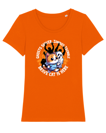 Halloween Pisica Curajoasa si Fantoma Speriata Bright Orange