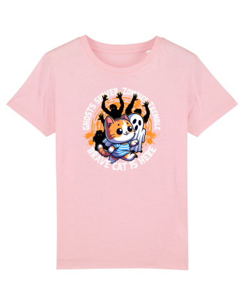 Halloween Pisica Curajoasa si Fantoma Speriata Cotton Pink