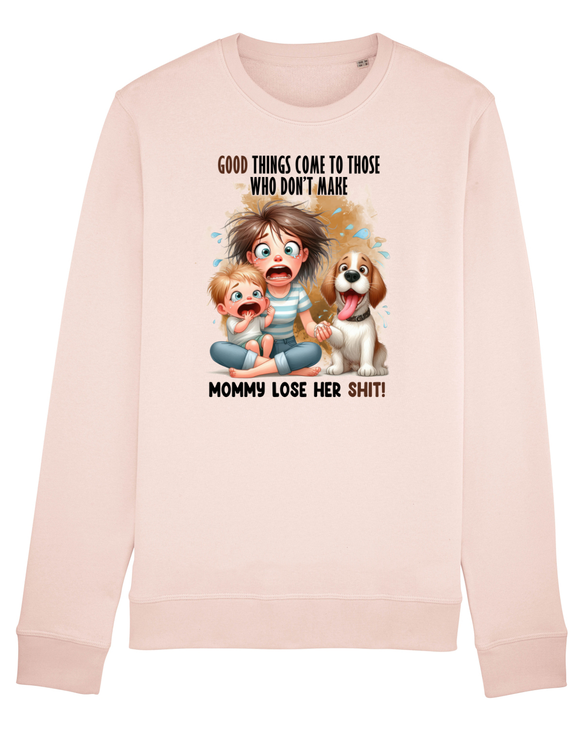 Bluză mânecă lungă Unisex Rise Candy Pink