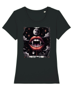 Bite Me Tricou mânecă scurtă guler larg fitted Damă Expresser