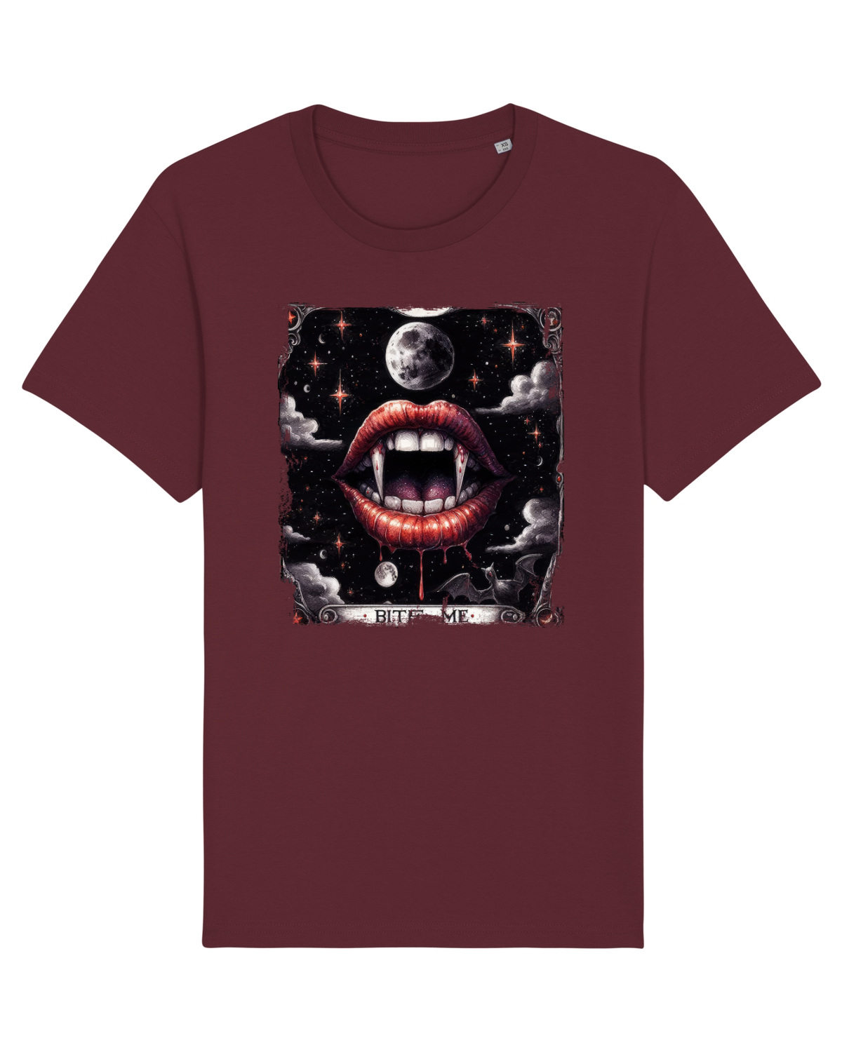 Tricou mânecă scurtă Unisex Rocker Burgundy