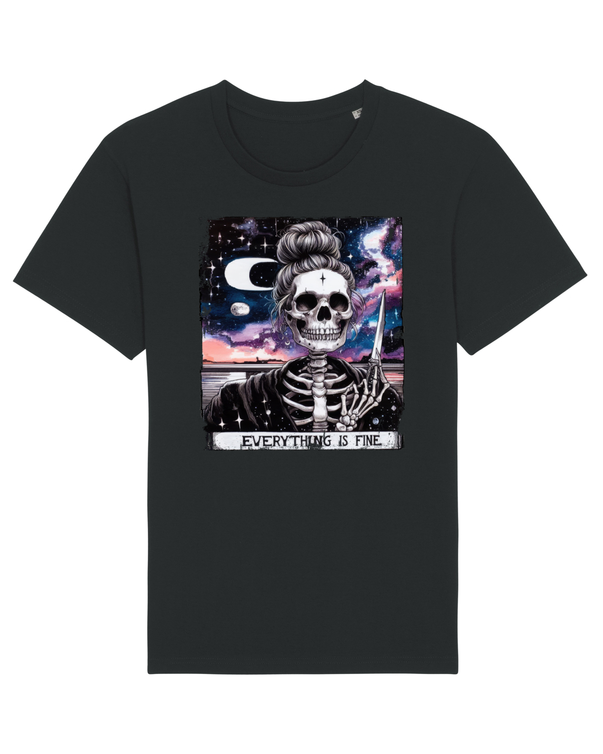 Tricou mânecă scurtă Unisex Rocker Black