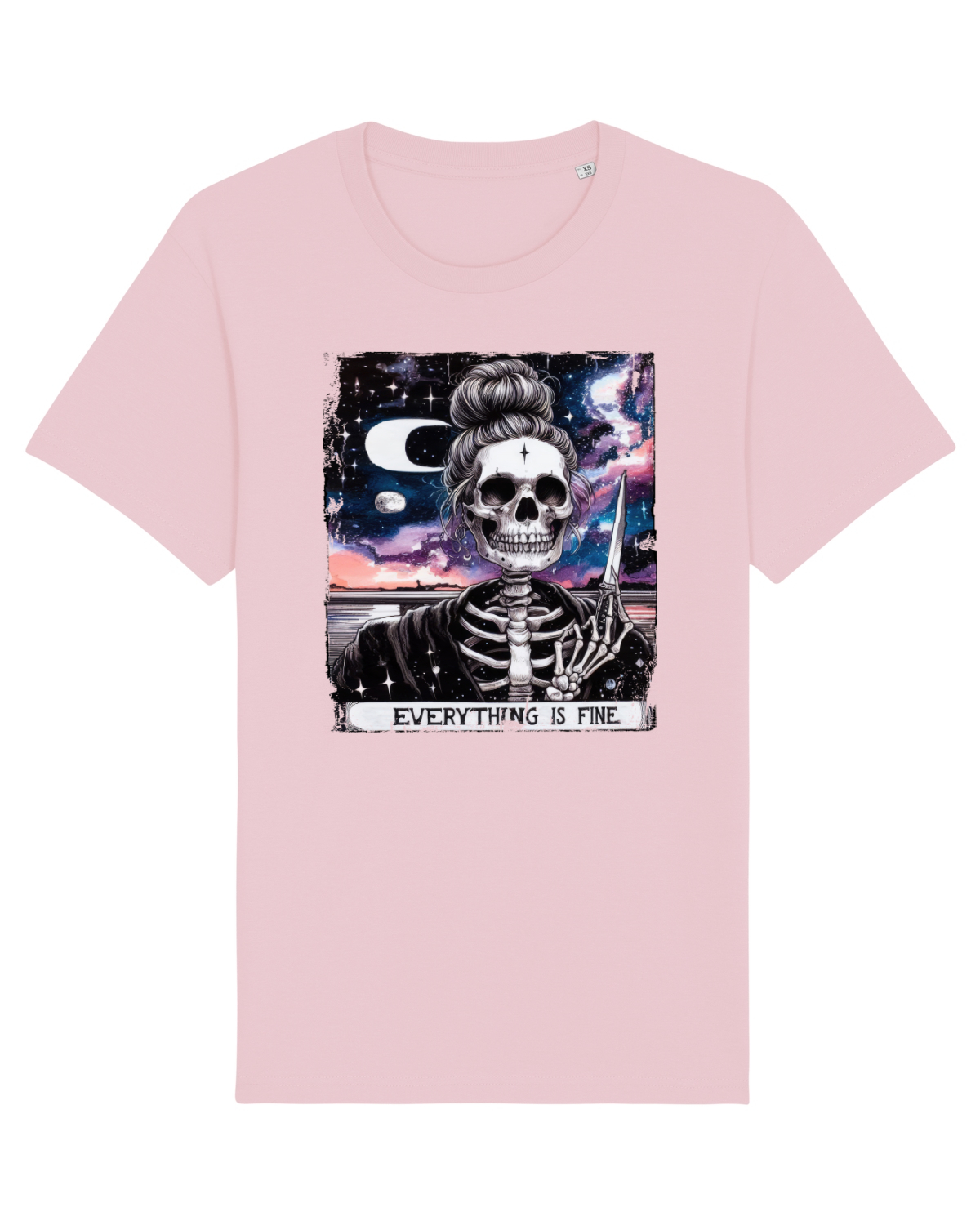 Tricou mânecă scurtă Unisex Rocker Cotton Pink