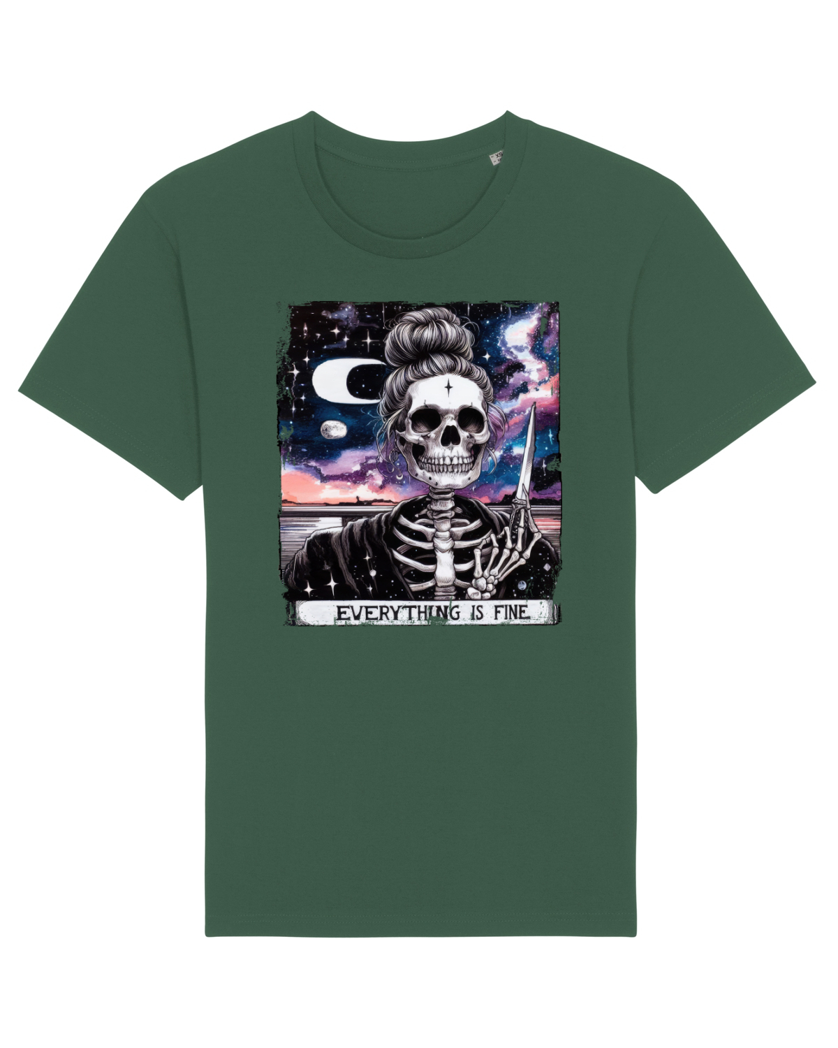 Tricou mânecă scurtă Unisex Rocker Bottle Green