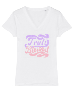 Truly Blessed Tricou mânecă scurtă guler V Damă Evoker