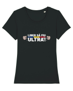 Liber sa fiu ULTRA'! Tricou mânecă scurtă guler larg fitted Damă Expresser