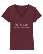 REVENGE IGNORE Tricou mânecă scurtă guler V Damă Evoker