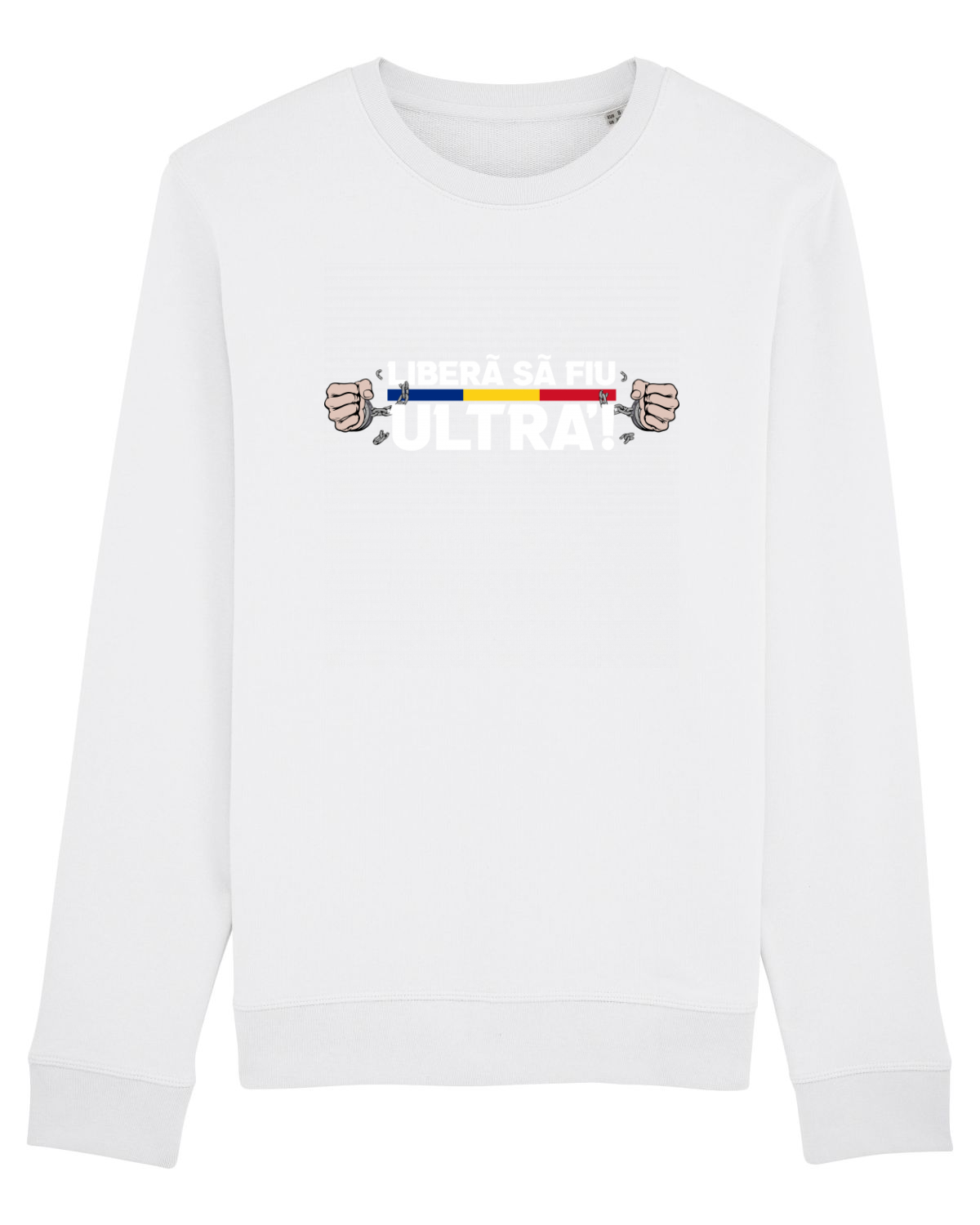 Bluză mânecă lungă Unisex Rise White