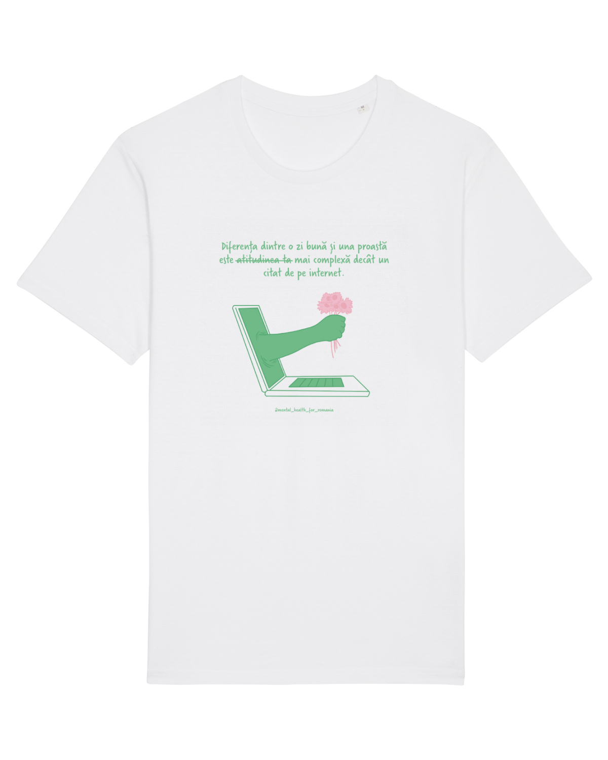 Tricou mânecă scurtă Unisex Rocker White