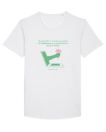 Diferenta dintre o zi buna si una proasta Tricou mânecă scurtă guler larg Bărbat Skater