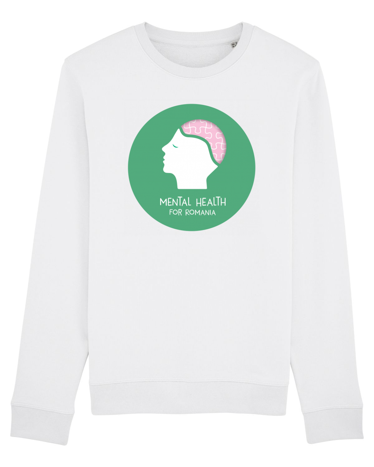 Bluză mânecă lungă Unisex Rise White