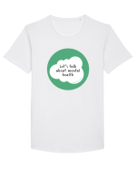 Let's talk about mental health Tricou mânecă scurtă guler larg Bărbat Skater