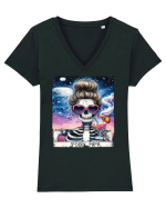 Spooky Mama Tricou mânecă scurtă guler V Damă Evoker