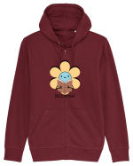 Floare Care Citește  Hanorac cu fermoar Unisex Connector